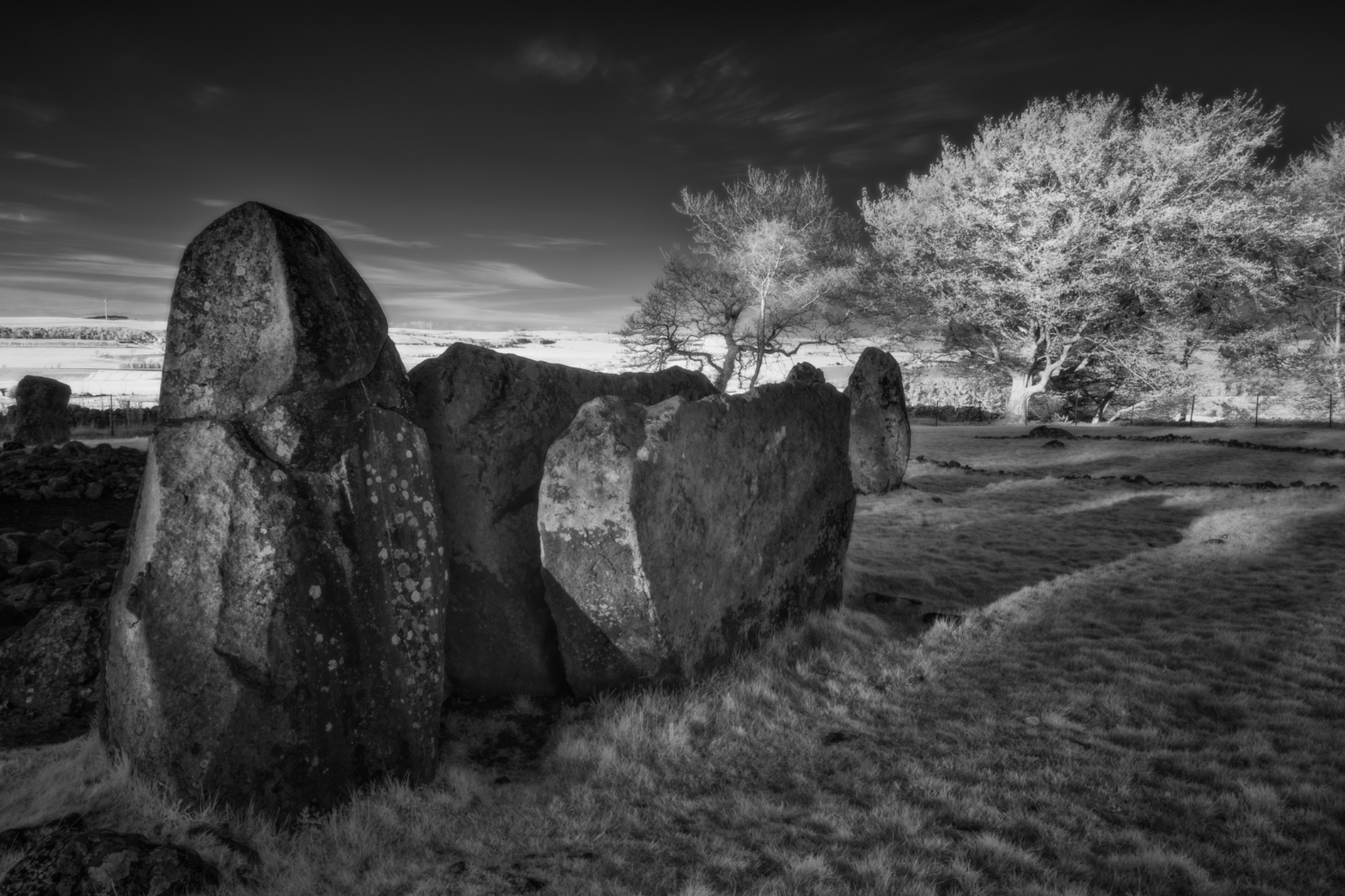 Loanhead of Daviot Stone Circle, Aberdeenshire, Scotland.